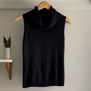 Banana Republic Black Sleeveless Cowl Neck Top